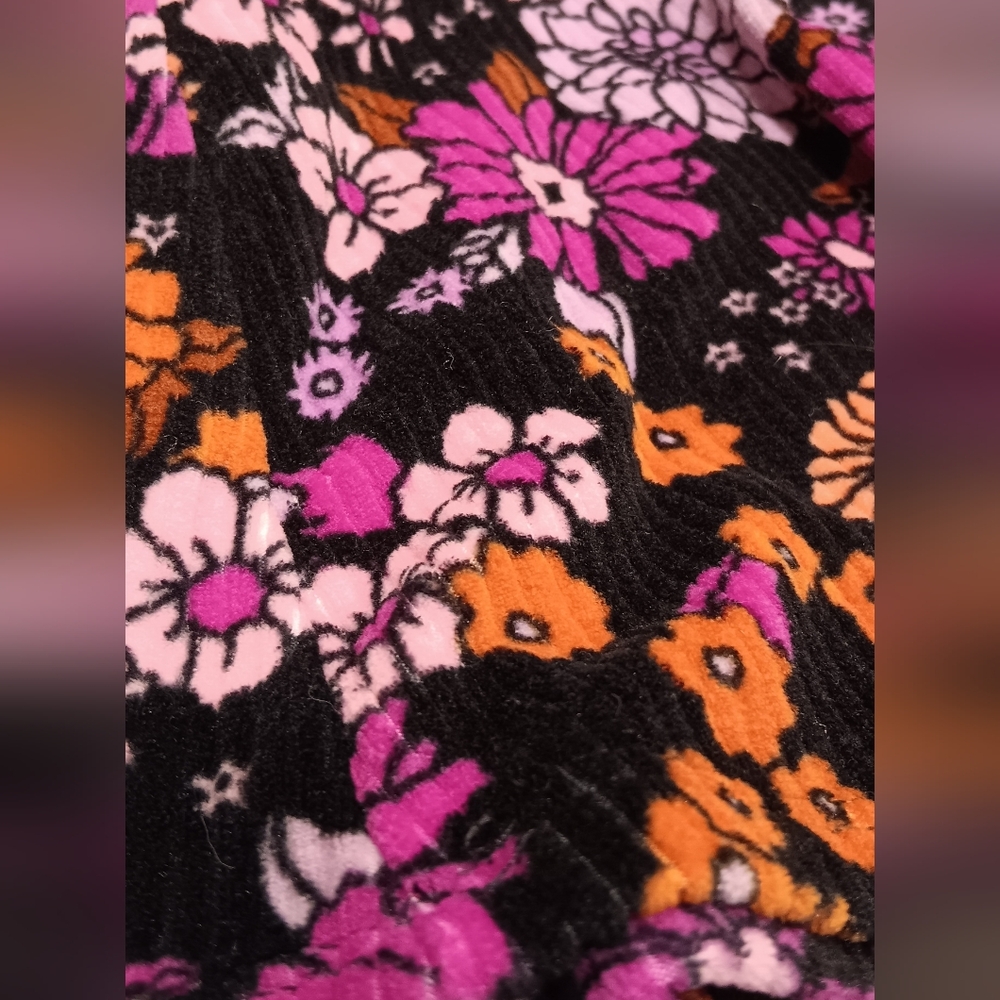 Jumping Beans Velour Floral Dress Girls 4t - Picture 8 of 8